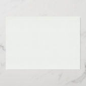 Rose Gold Romantic Floral Pre-K Graduation 5-Photo 箔招待状 (裏面)