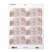 Rose Gold Serum Label ラベル (フルシート)