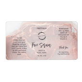 Rose Gold Serum Label ラベル (正面)