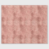 Rose Gold Sparkle Christmas ラッピングペーパー (フラット)