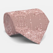 Rose Gold Sparkly Neck Tie ネクタイ (ロール)