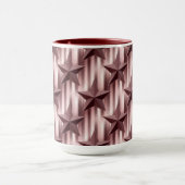 Rose Gold Stars Striped Combo Mug マグカップ (中央)