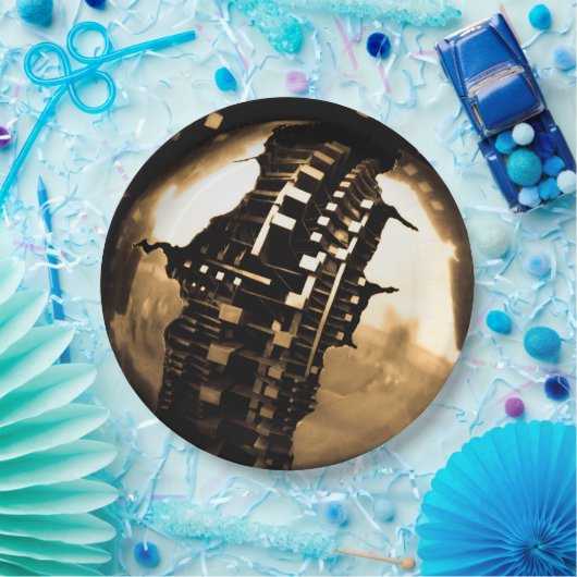 Rose Gold Steampunk ペーパープレート (パーティー)