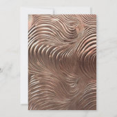 Rose Gold Swirl Wedding Invitation 招待状 (裏面)