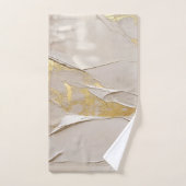 Rose Gold Textured Plaster Abstract バスタオルセット (ハンドタオル)