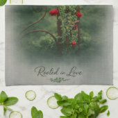 Rose Hand Towel キッチンタオル (折り畳み)