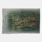 Rose Hand Towel キッチンタオル (横)