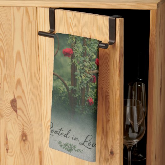 Rose Hand Towel キッチンタオル (三つ折り)