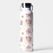 Rose Heart Name, Floral Gift ウォーターボトル (正面)