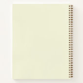 Rose Heart Wedding Planner Notebook - Cream ノートブック (裏面)