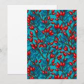 Rose hips, red and blue (正面/裏面)