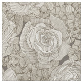 rose hydrangea floral silver tea leather ファブリック (クローズアップ)
