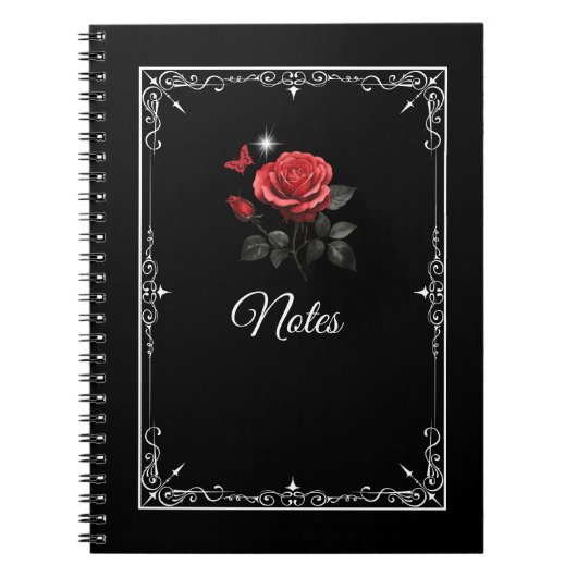 Rose, Ink & Time Black Notebook ノートブック (正面)