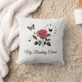 Rose, Ink & Time Personalised Throw Pillow クッション (ブランケット)