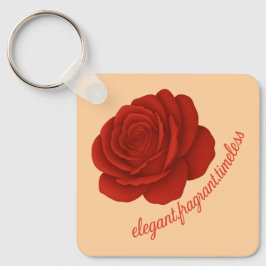 Rose Keychain with Your Name キーホルダー