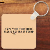 Rose Keychain with Your Name キーホルダー (裏面)