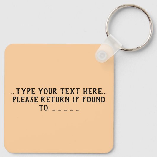 Rose Keychain with Your Name キーホルダー (裏面)