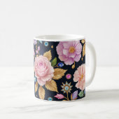Rose Koffie of Thee Mok コーヒーマグカップ (正面右)