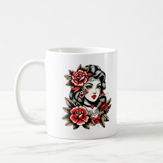 Rose Lady Mug コーヒーマグカップ (左)