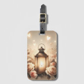 Rose Lantern Glow Bouquet ラゲッジタグ (正面縦)