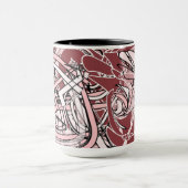  Rose Linework Mug マグカップ (中央)