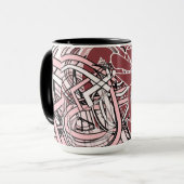  Rose Linework Mug マグカップ (正面左)