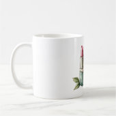 Rose Lipstick Flower コーヒーマグカップ (左)