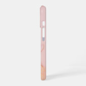 Rose Lumière - 高級なピンクの女性らしいエレガンス iPhone 16ケース (左側面)
