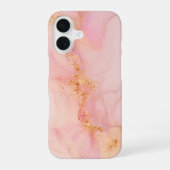 Rose Lumière - 高級なピンクの女性らしいエレガンス iPhone 16ケース (裏面)