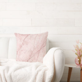Rose Marble Organic Dusty Rose Blush  クッション