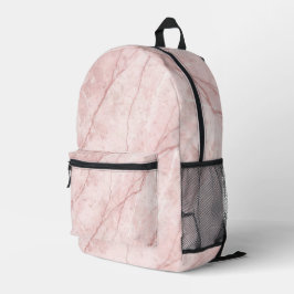 Rose Marble Organic Dusty Rose Blush  プリントバックパック