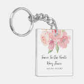 Rose Memorial Funeral Photo キーホルダー (正面左)