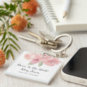 Rose Memorial Funeral Photo キーホルダー (正面右)