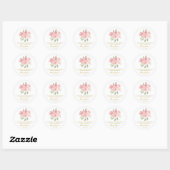 Rose Memorial Funeral Seed Packet ラウンドシール (シート)