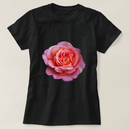 Rose mit tautropfen tシャツ (デザイン正面)