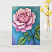Rose Mothers Day Art Card カード (黄色い花)