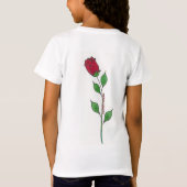 Rose name girl's tee shirt tシャツ (裏面)