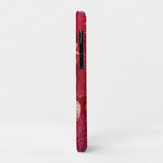 ROSE on Red Background Case-Mate iPhoneケース (裏面/左)