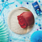Rose on Shakespeare ペーパープレート (パーティー)