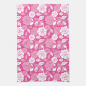 ROSE PATTERN (PINK) キッチンタオル (縦)