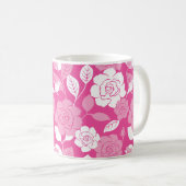ROSE PATTERN (PINK) コーヒーマグカップ (正面右)