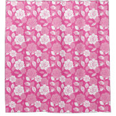ROSE PATTERN (PINK) シャワーカーテン (正面)
