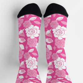 ROSE PATTERN (PINK) ソックス