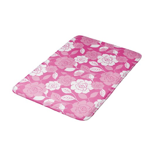 ROSE PATTERN (PINK) バスマット (アングル)