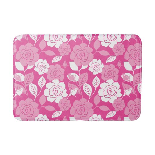 ROSE PATTERN (PINK) バスマット (正面)
