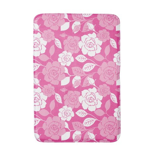 ROSE PATTERN (PINK) バスマット (正面縦)