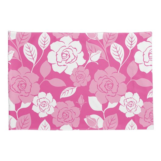 ROSE PATTERN (PINK) 枕カバー (裏面-右)