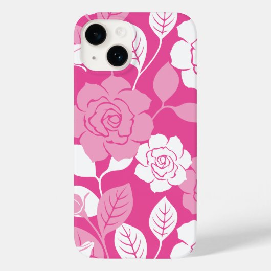 ROSE PATTERN (PINK) Case-Mate iPhoneケース (裏面)