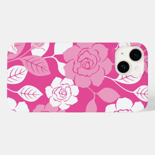 ROSE PATTERN (PINK) Case-Mate iPhoneケース (裏面 (横))