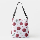 Rose Pattern Shoulder Bag | Tote Bag クロスボディバッグ (裏面)